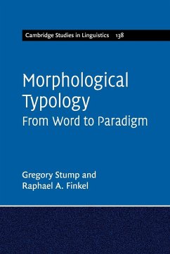 Morphological Typology - Stump, Gregory; Finkel, Raphael A.