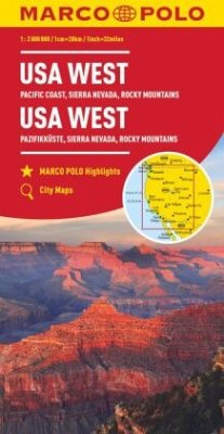 USA West Marco Polo Map - MARCO POLO Kontinentalkarte USA West 1:2 Mio.