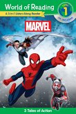 World of Reading: Marvel: Marvel 3-In-1 Listen-Along Reader-World of Reading Level 1: 3 Tales of Action with CD! [With Audio CD]