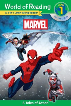 World of Reading: Marvel: Marvel 3-In-1 Listen-Along Reader-World of Reading Level 1: 3 Tales of Action with CD! [With Audio CD] - Marvel Press Book Group