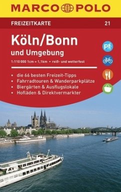 MARCO POLO Freizeitkarte Köln/Bonn und Umgebung