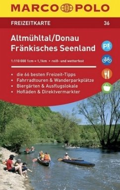 MARCO POLO Freizeitkarte Altmühltal, Donau, Fränkisches Seenland