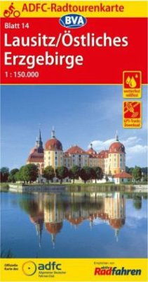 ADFC-Radtourenkarte 14 Lausitz / Östliches Erzgebirge