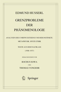 Grenzprobleme der Phänomenologie (eBook, PDF) - Husserl, Edmund