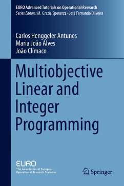 Multiobjective Linear and Integer Programming (eBook, PDF) - Henggeler Antunes, Carlos; Alves, Maria Joao; Climaco, Joao