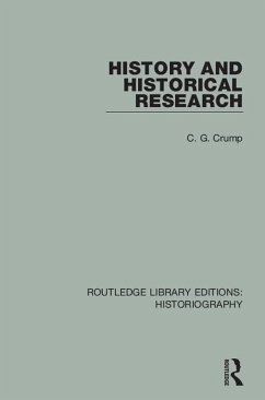 Cover History and Historical Research (eBook, PDF)