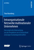 Intraorganisationale Netzwerke multinationaler Unternehmen (eBook, PDF)
