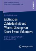 Motivation, Zufriedenheit und Wertschätzung von Sport-Event-Volunteers (eBook, PDF)