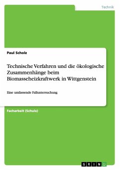 Technische Verfahren und die ökologische Zusammenhänge beim Biomasseheizkraftwerk in Wittgenstein - Scholz, Paul