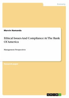 Ethical Issues And Compliance At The Bank Of America - Namanda, Marvin