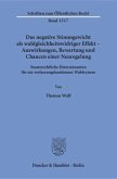 Das negative Stimmgewicht als wahlgleichheitswidriger Effekt - Auswirkungen, Bewertung und Chancen einer Neuregelung