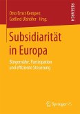 Subsidiarität in Europa (eBook, PDF)