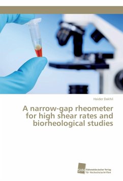 A narrow-gap rheometer for high shear rates and biorheological studies