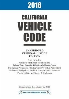 Cover 2016 California Vehicle Code Unabridged (eBook, ePUB)