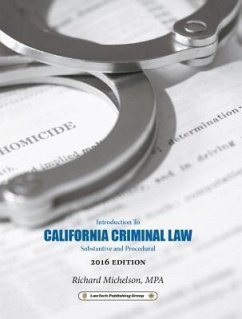 Cover 2016 California Criminal Law (eBook, ePUB)