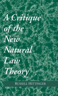 Critique of the New Natural Law Theory - Hittinger, Russell