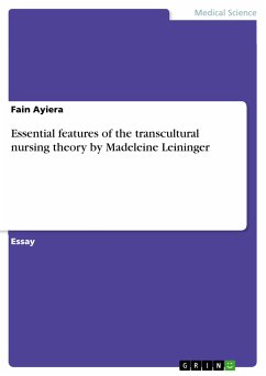 Essential features of the transcultural nursing theory by Madeleine Leininger (eBook, PDF)