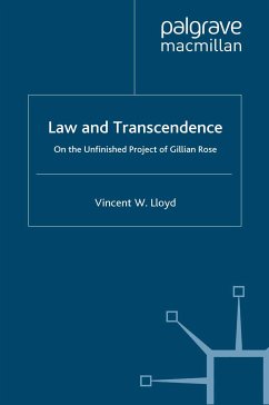 Law and Transcendence (eBook, PDF) - Lloyd, V.