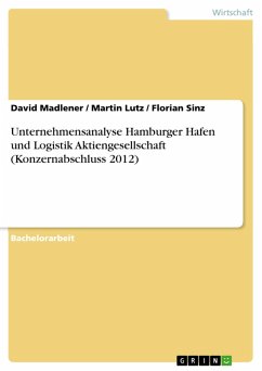 Unternehmensanalyse Hamburger Hafen und Logistik Aktiengesellschaft (Konzernabschluss 2012) (eBook, PDF)