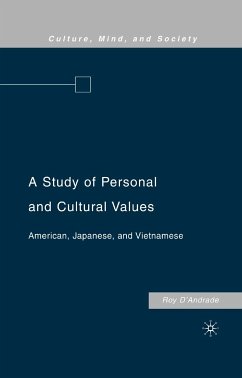 A Study of Personal and Cultural Values (eBook, PDF) - D'Andrade, R.