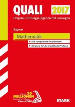 Quali 2017 - Mittelschule Bayern - Mathematik