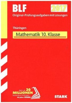 Cover Besondere Leistungsfeststellung 2017 - Gymnasium Thüringen - Mathematik 10. Klasse