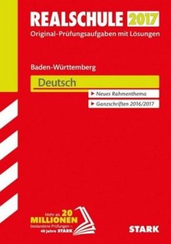 Cover Realschule 2017 - Baden-Württemberg - Deutsch
