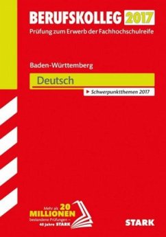 Cover Berufskolleg Baden-Württemberg 2017 - Deutsch