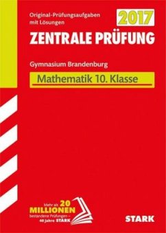 Cover Zentrale Prüfung 2017 - Gymnasium Brandenburg - Mathematik 10. Klasse