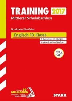 Cover Training Zentrale Prüfung Nordrhein-Westfalen 2017 - Realschule, Gesamtschule EK, Hauptschule Typ B - Englisch 10. Klasse mit MP3-CD