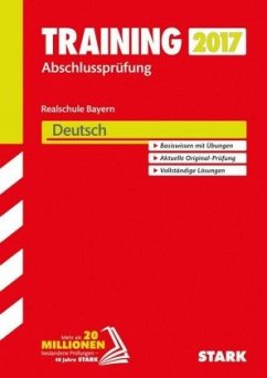 Cover Training Abschlussprüfung 2017 - Realschule Bayern - Deutsch