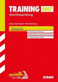 Cover Training Abschlussprüfung 2017 - Realschule Baden-Württemberg - Deutsch