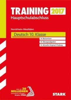 Cover Training Zentrale Prüfung Nordrhein-Westfalen 2017 - Deutsch 10. Klasse, Hauptschule Typ A, Gesamtschule GK