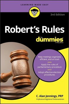 Robert's Rules For Dummies (eBook, ePUB) - Jennings, C. Alan