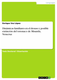 Dinámicas familiares en el desuso y posible extinción del totonaco de Misantla, Veracruz (eBook, PDF) - Vez López, Enrique