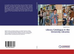 Library Catalogue in the University Libraries - Kumar, Rajinder