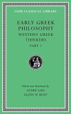 Early Greek Philosophy, Volume V