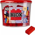 Simba 104118875 - Blox Steine in Dose, Konstruktionsspielzeug, 40 Stück rot