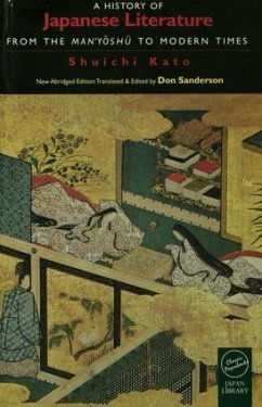 A History of Japanese Literature - Kato, Shuichi; Sanderson, Don