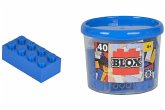 Simba 104118881 - Blox Steine in Dose, Konstruktionsspielzeug, 40, blau Simba 104118881 - Blox Steine in Dose, Konstruktionsspielzeug, 40, blau