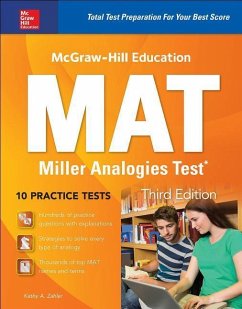 McGraw-Hill Education Mat Miller Analogies Test, Third Edition - Zahler, Kathy A