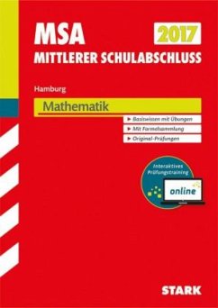 Cover Mittlerer Schulabschluss 2017 - Hamburg - Mathematik inkl. Online-Prüfungstraining