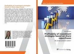 Profitabiliy of investment strategies based on share repurchases