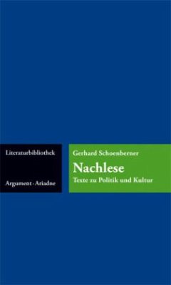 Nachlese - Schoenberner, Gerhard