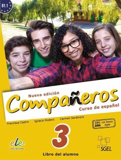 Compañeros Nuevo 3: Kursbuch - Castro, Francisca; Rodero, Ignacio; Sardinero, Carmen