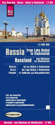 Reise Know-How Landkarte Russland - vom Baikalsee bis Wladiwostok / Russia - from Lake Baikal to Vladivostok (1:2.000.000) / Russie, du Lac Baikal à Vladivostok / Rusia, del Lago Baikal a Vladivostok