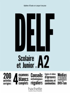 DELF Scolaire et Junior A2 Nouvelle édition - Livre de l'élève + DVD-ROM + corrigés