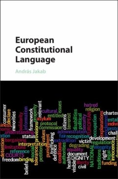 European Constitutional Language (eBook, PDF) - Jakab, Andras