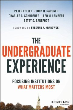 The Undergraduate Experience (eBook, PDF) - Felten, Peter; Gardner, John N.; Schroeder, Charles C.; Lambert, Leo M.; Barefoot, Betsy O.; Hrabowski, Freeman A.