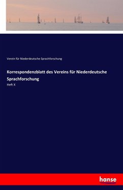 Korrespondenzblatt des Vereins für Niederdeutsche Sprachforschung - Verein für Niederdeutsche Sprachforschung